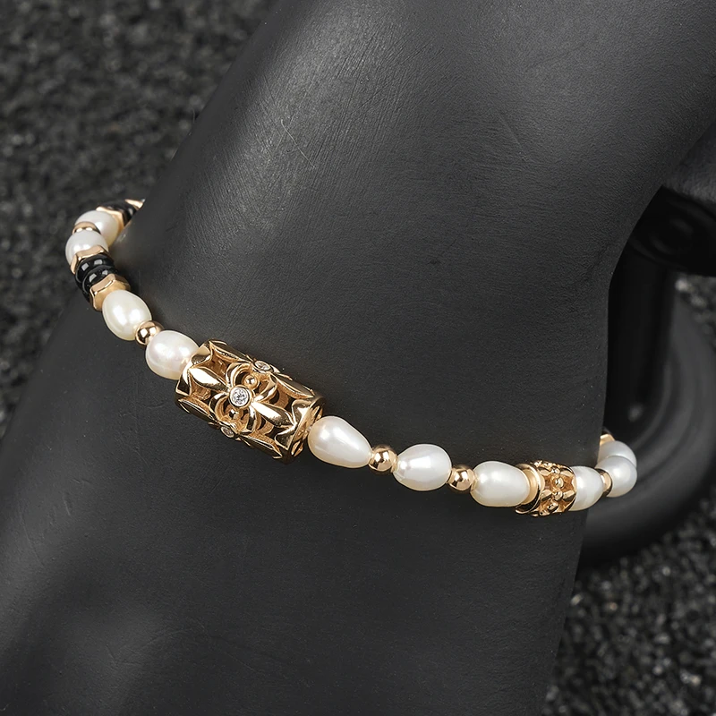 925银手链 梁雅帝专属新品中古香风巴洛克轻奢时尚纯银手链