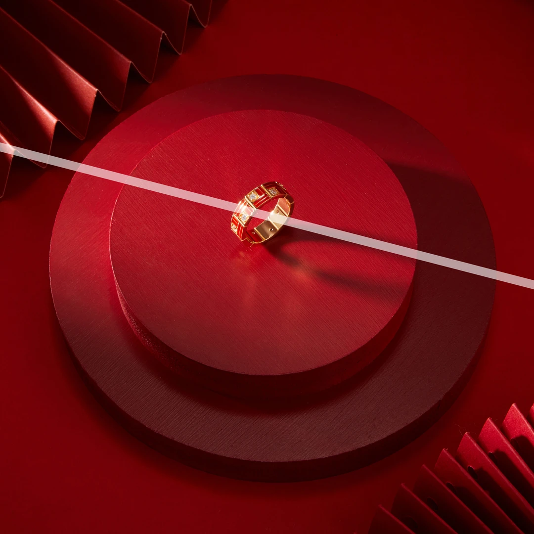 925银戒指 梁雅帝新品【传福系列万两福】气质百搭纯银戒指