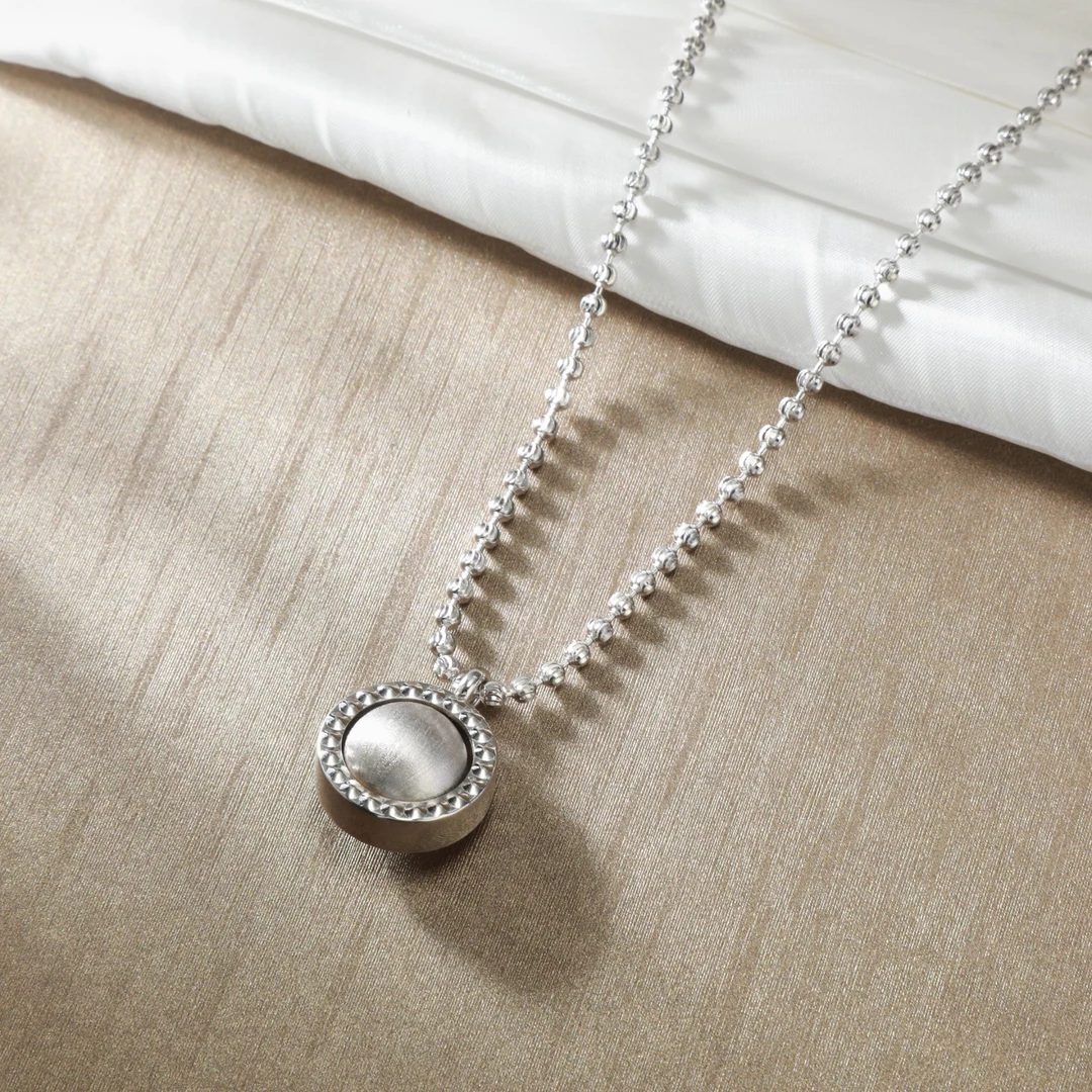 坠链均925银 梁雅帝新品【银色吸钱星时来运转】设计感百搭纯银项链