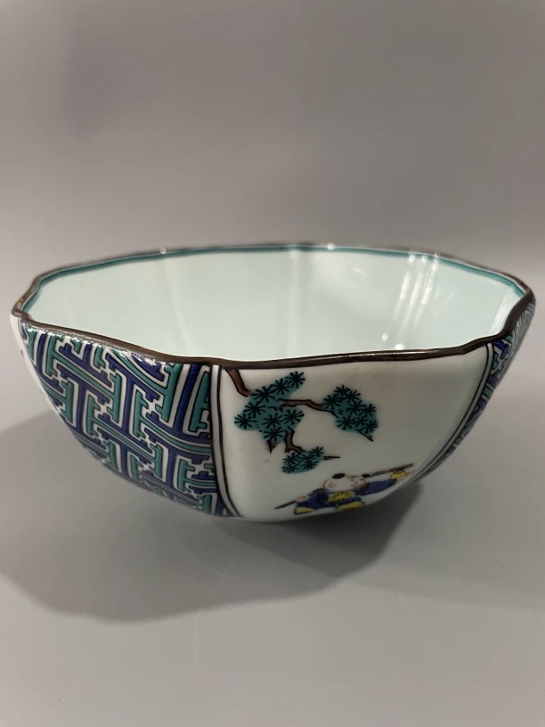海外舶来品 九谷青郊碗