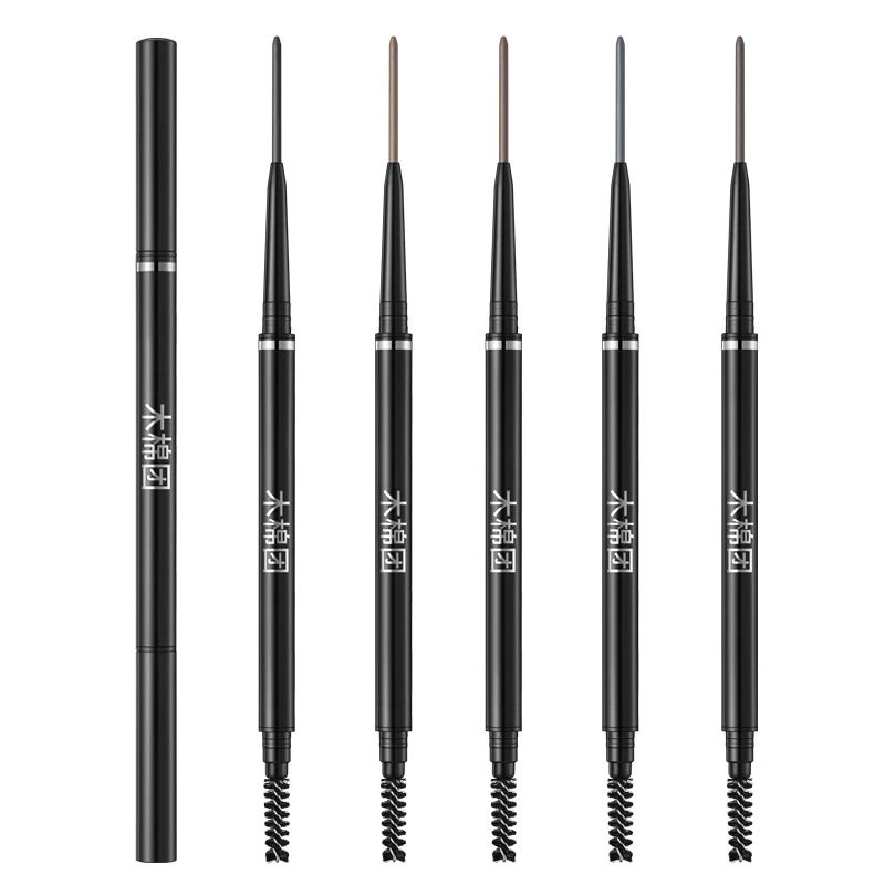 木棉团3支正装极细芯眉笔双头防水汗不晕染精准勾勒持久自然新手