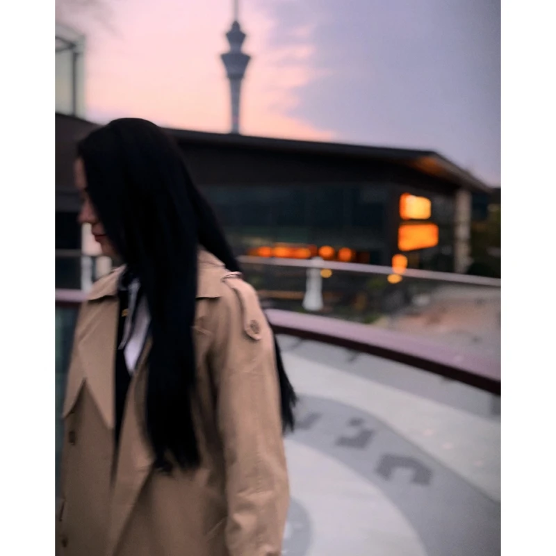 6721【粉丝专享】 卡其色风衣春秋英伦风中长款韩版