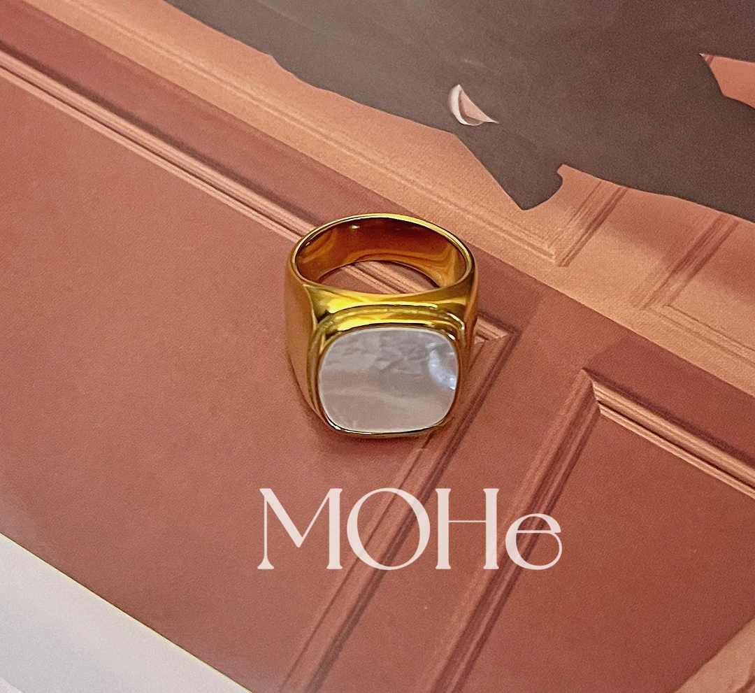 铜合金戒指 简欧轻复古高级时髦洋气百搭气质戒指