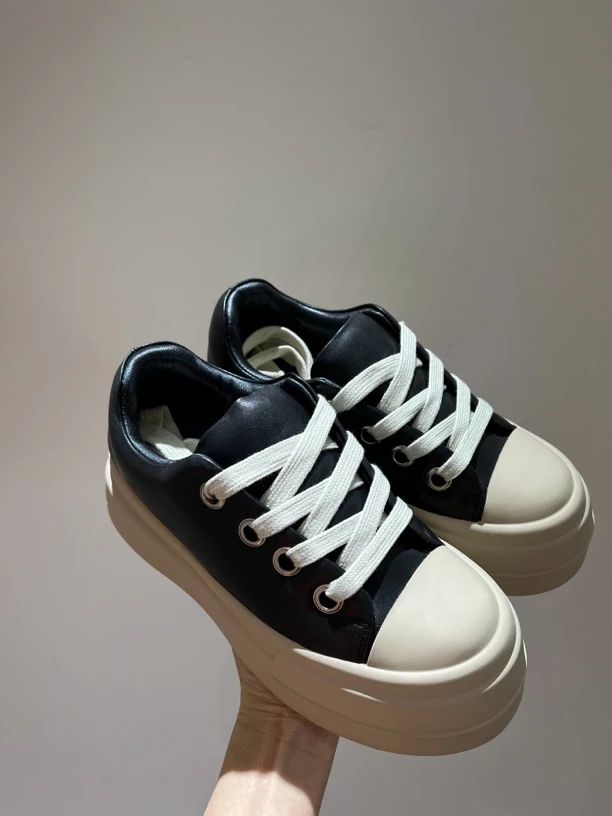 特价断码欧货胖丁超轻厚底系带休闲鞋