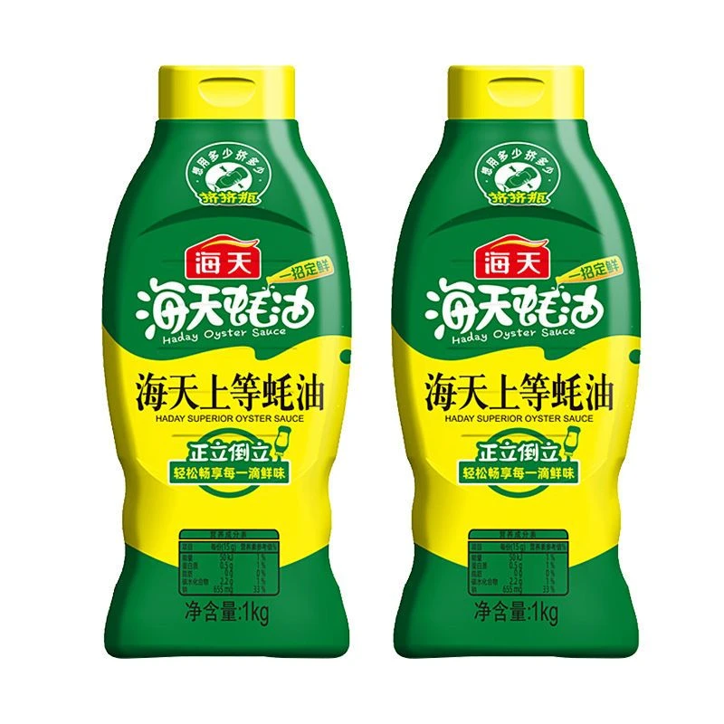 海天上等蚝油1kg*2瓶烧烤烹饪火锅蘸料一招定鲜调味品提鲜700g*3