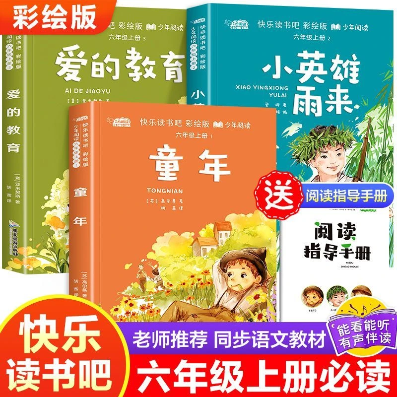 快乐读书吧六年级上册必读课外书高尔基童年爱的教育小英雄雨来