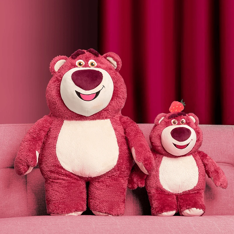 草莓熊系列坐姿毛绒公仔礼物网红爆款玩偶可爱头顶草莓巨大面料