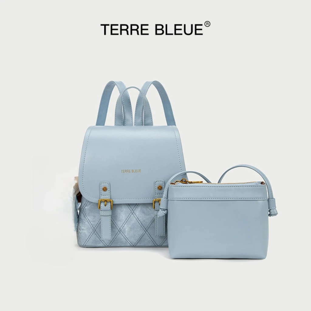 TERREBLEUE【洛洛专属】2024时尚女包潮流双肩包88016