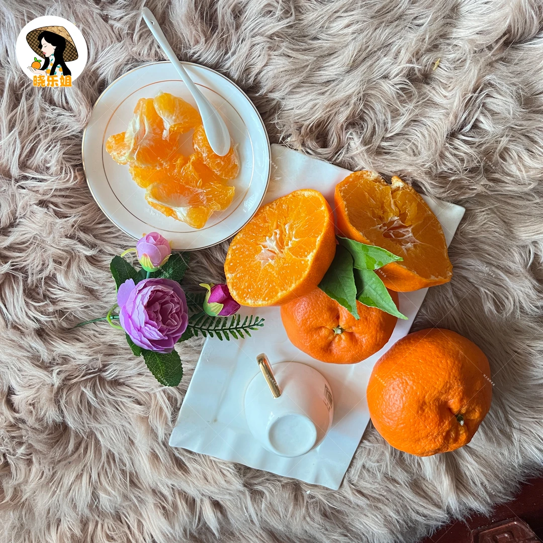 （晓乐姐象山柑橘）爱媛34号（甘平）五斤装，皮薄果大，高甜