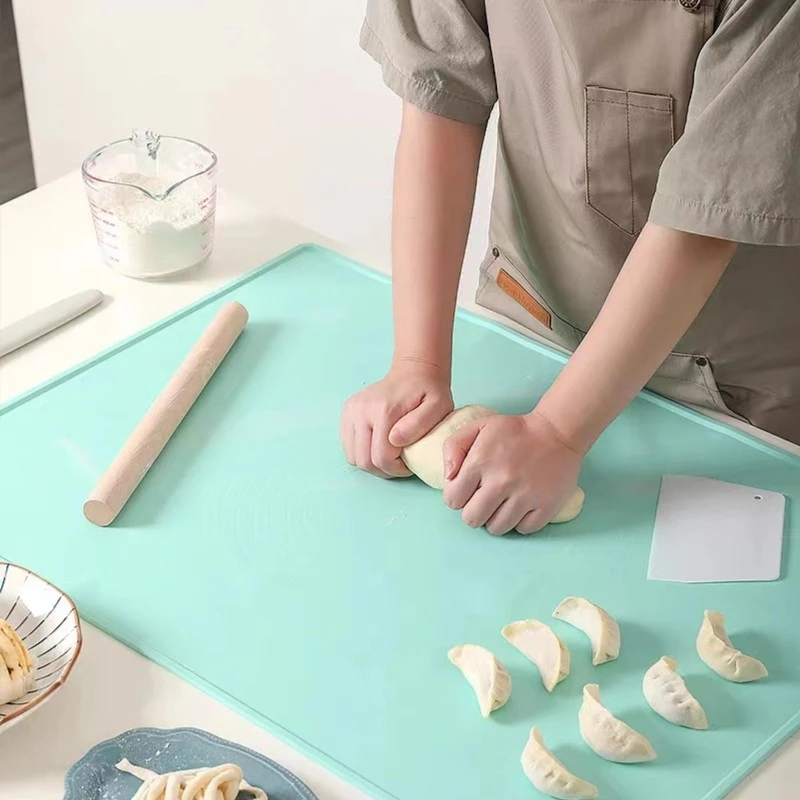 食品级硅胶揉面垫擀面杖和面案板面板烘焙饺子大号防滑家用和面板