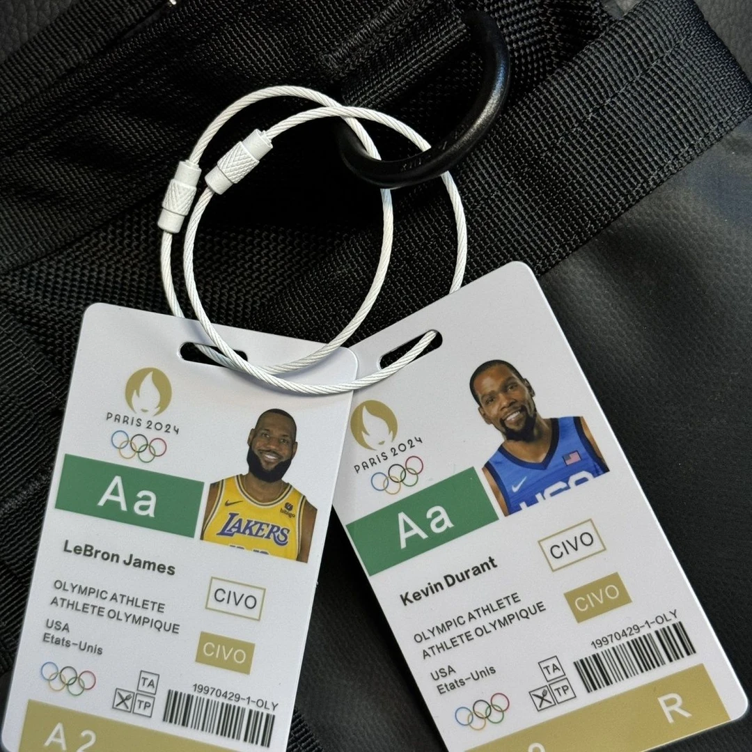 美国篮球梦之队挂件运动员参赛卡库里欧文詹姆斯杜兰特挂绳小众