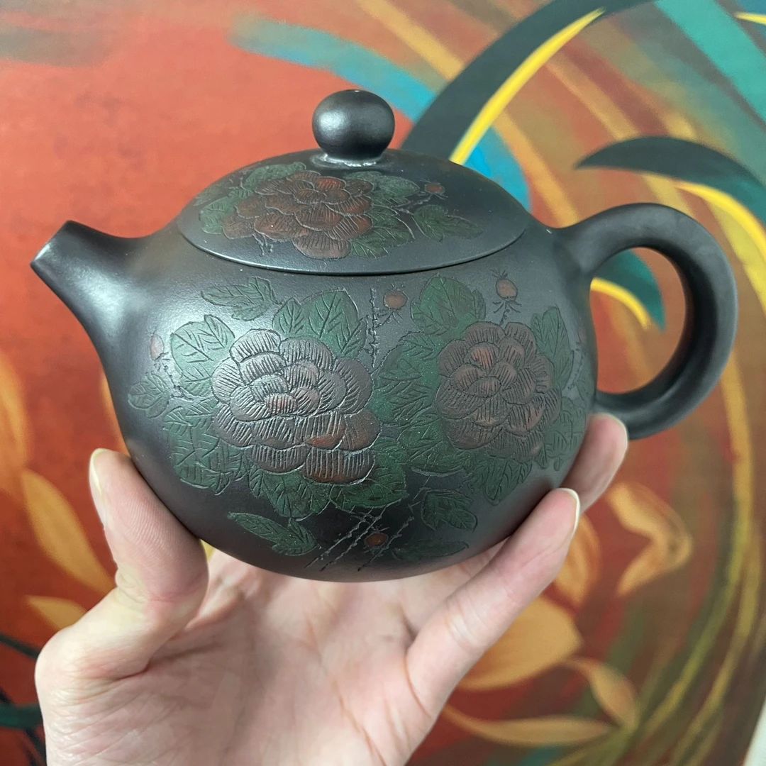 家藏紫罗兰大品牡丹西施壶紫砂壶