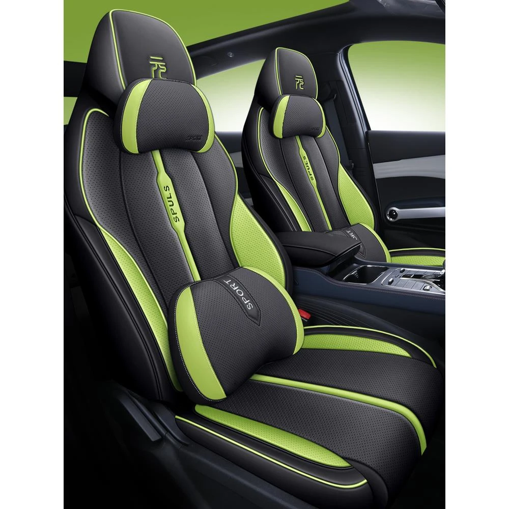 比亚迪元plus专用汽车座套四季通用全包围坐垫透气打孔皮座椅套垫