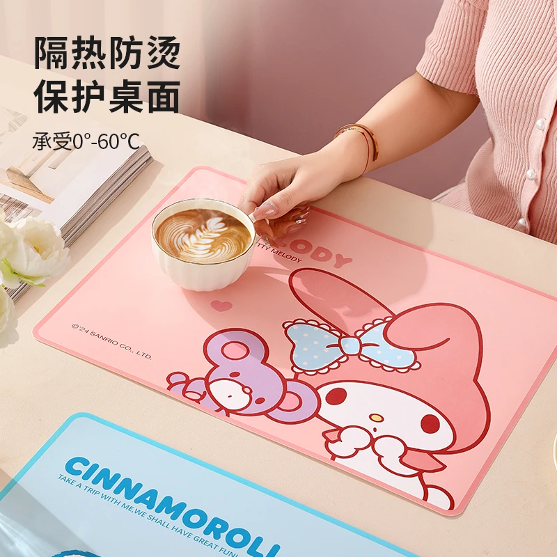 三丽鸥【餐垫】学生专用隔热垫餐桌垫耐高温防水防油可爱pp防烫垫