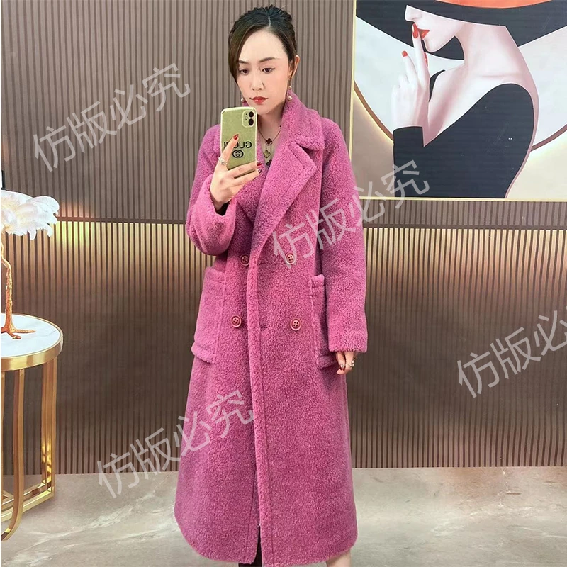 【钱总私服】6362时尚穿搭女装休闲羊毛外套女士冬白鹅绒服气质百搭