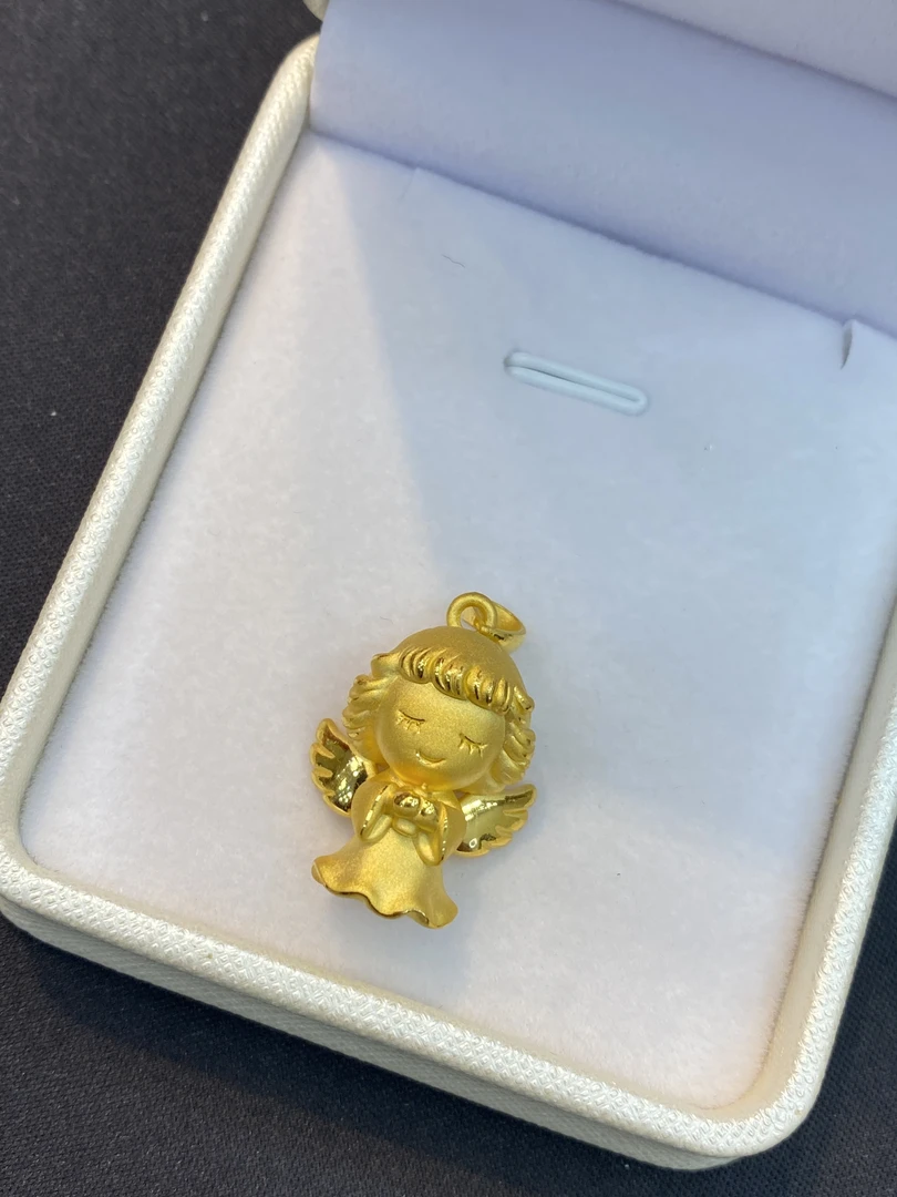 足金999天使吊坠