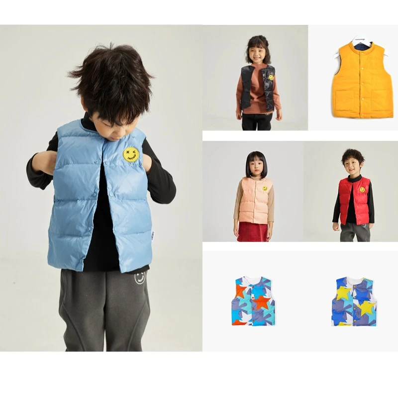Runrungo【悠悠专享】儿童便携羽绒马甲羽绒服90白鸭绒羽绒秋冬轻薄