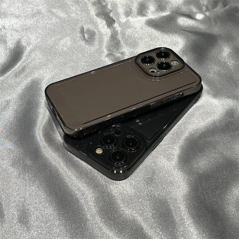 小众ins简约高级情侣款iPhone14promax手机壳苹果13女12软xr套11