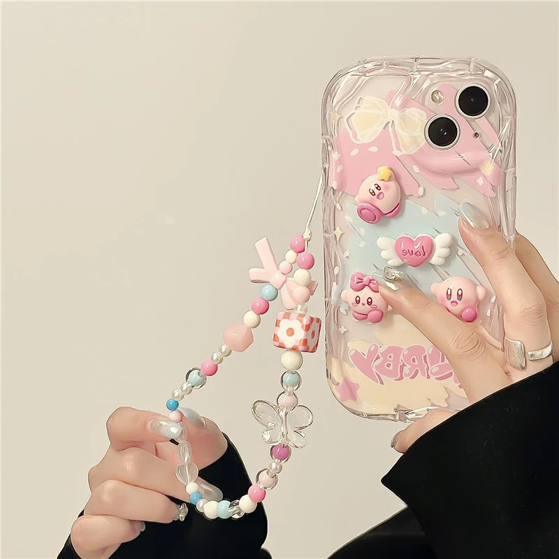 ins立体星之卡比苹果14promax手机壳iPhone13少女12软壳11可爱xr
