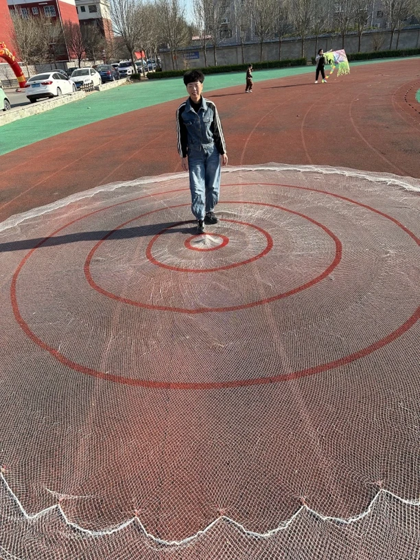 机织大力马一指4米横片拼接直径6米重8斤铅坠子一开到顶