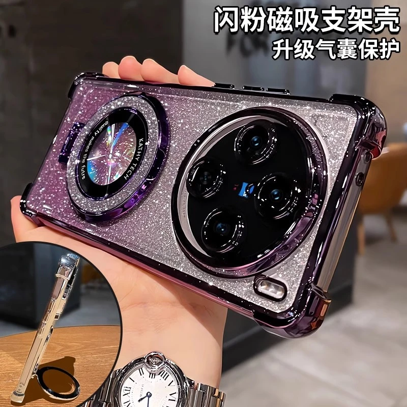 适用vivox100sPro手机壳新款全包x200ProMini高级气囊防摔带支架