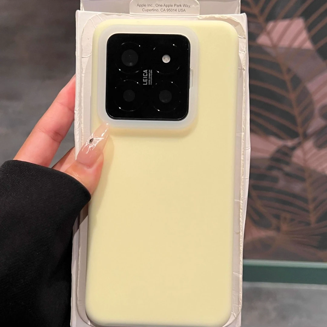 软糯Q弹橡皮擦感果冻液态硅胶适用小米14/15手机壳14pro新款防摔