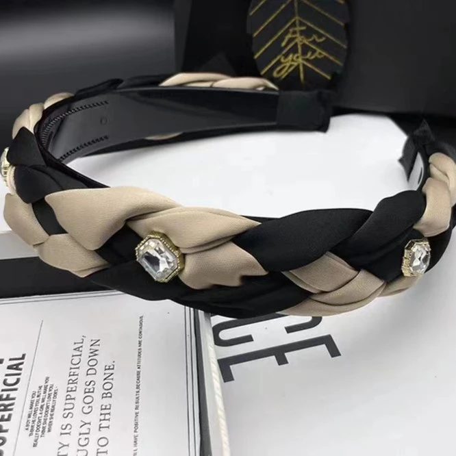 新款发箍高级感镶钻高颅顶发卡防滑齿头箍