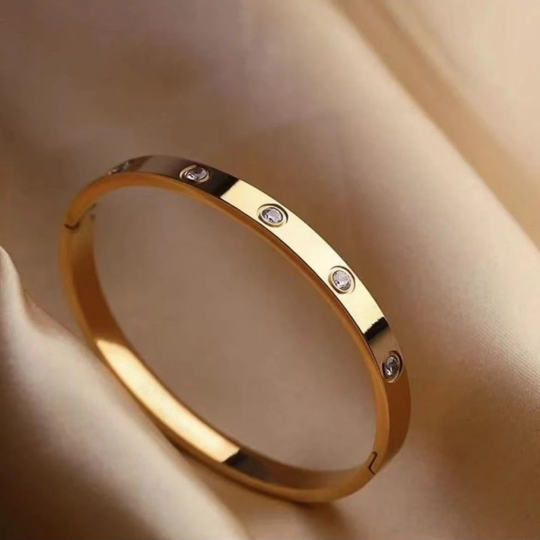 【燕姐专属】手镯轻奢气质网红简约金色个性精致手环