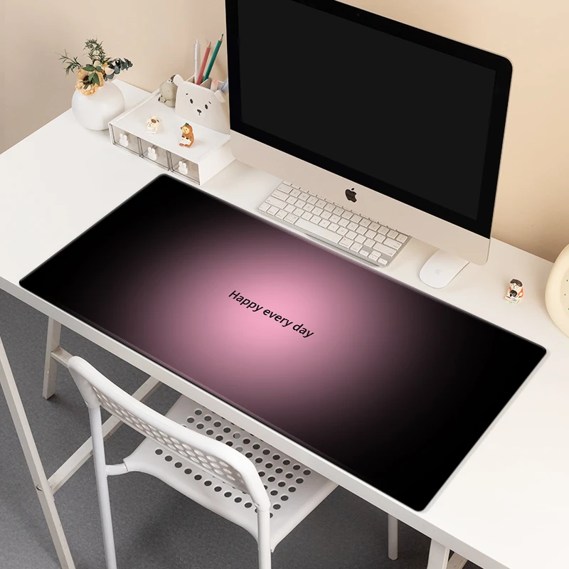 简约渐变鼠标垫纯色学习游戏电脑键盘垫办公室工位桌面垫滑鼠垫