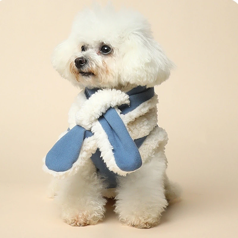 狗狗衣服秋冬款小型犬泰迪比熊柯基冬季保暖马甲猫咪围巾宠物衣服