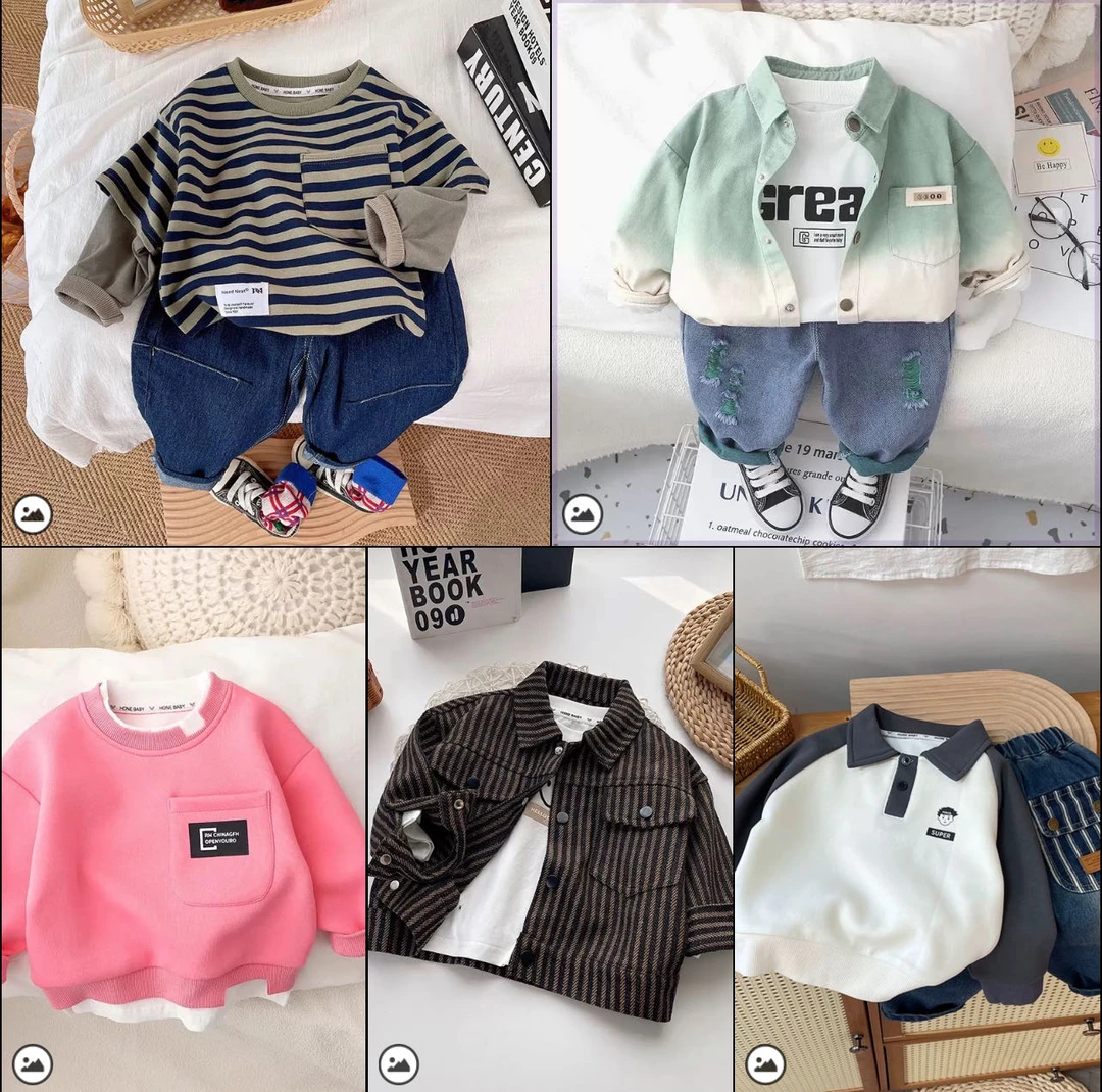 儿童春秋组合套装2024春季新款组合男女宝宝洋气组合多件套潮流服