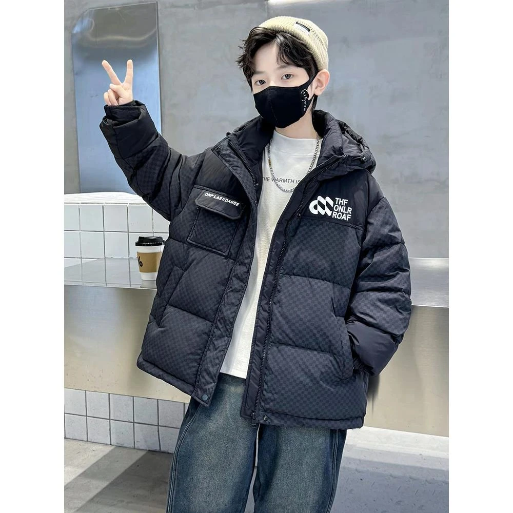 巴拉巴拉恩男童羽绒棉服冬装2024新款儿童冬季棉服外套中大童男孩