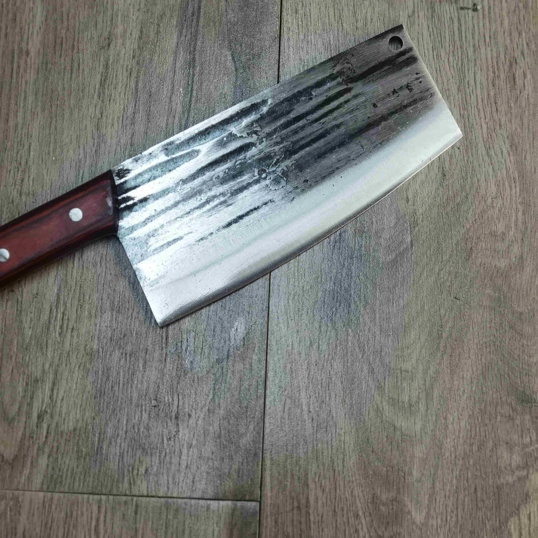 铁匠铺新款纯手工一体锻打商用斩切两用刀烧腊刀