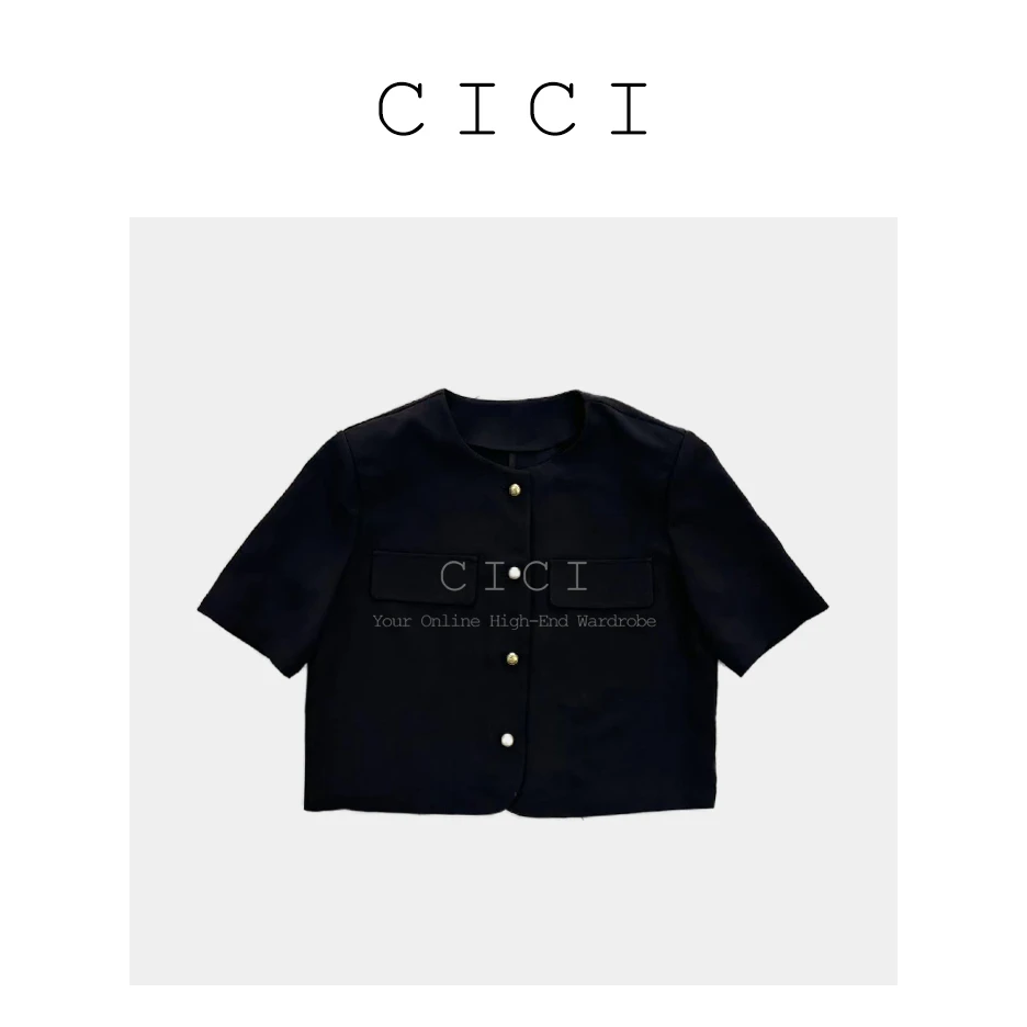 CiCi Studio 意大利进口冰感纱夏季上衣DYQQ-78082