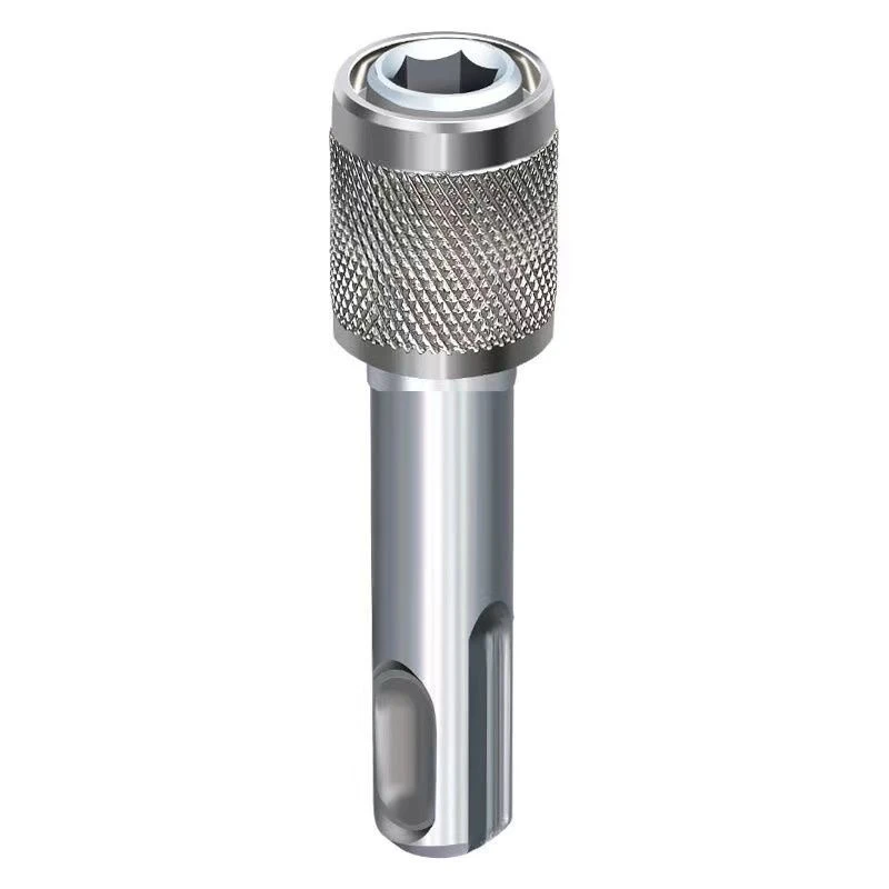 电锤转接头圆柄换六角柄转接杆电锤冲击钻批头套筒转防滑精细