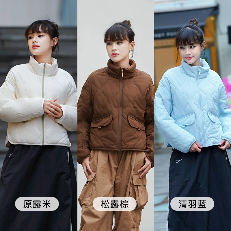 蕉下【香秀同款】冬季新款保暖棉服CL186立领气绒服外套显瘦棉衣GF