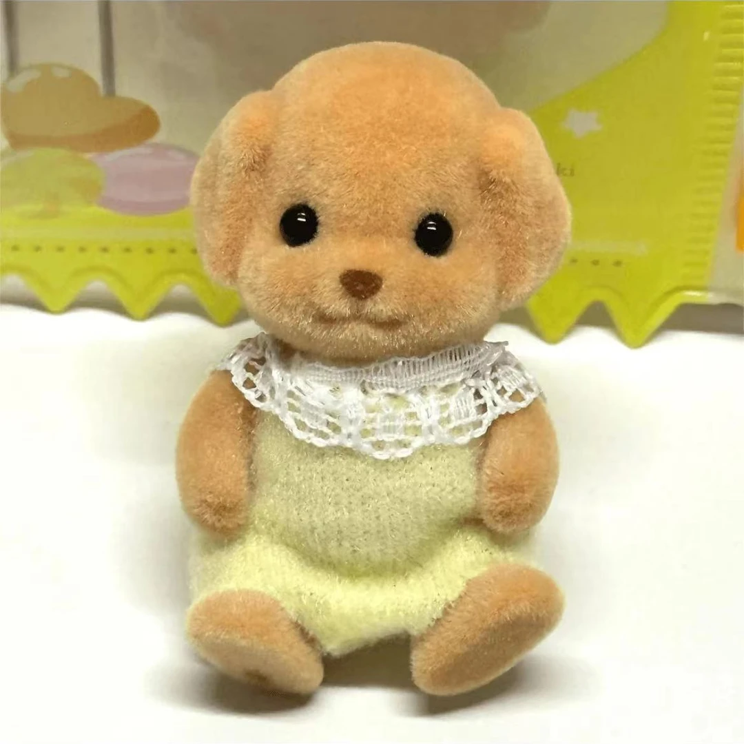 【正版四肢可活动】sen贝儿贵宾犬迷你玩偶摆件可爱玩偶玩具送礼物