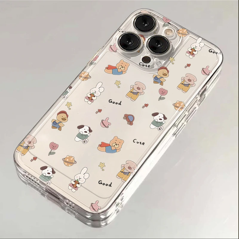 满屏小动物苹果华为iPhone15/14promax手机壳13软12太空壳11/xs/T