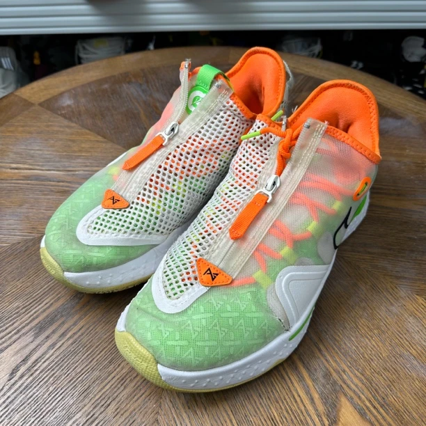 44码/nike pg4 白绿橙 实战篮球鞋/无盒/97新/公价999/t2738