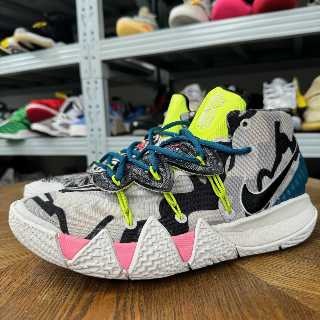 Nike 欧文S2 EP黑白绿篮球鞋/42.5码/市场价1809/99新/无盒/t1035