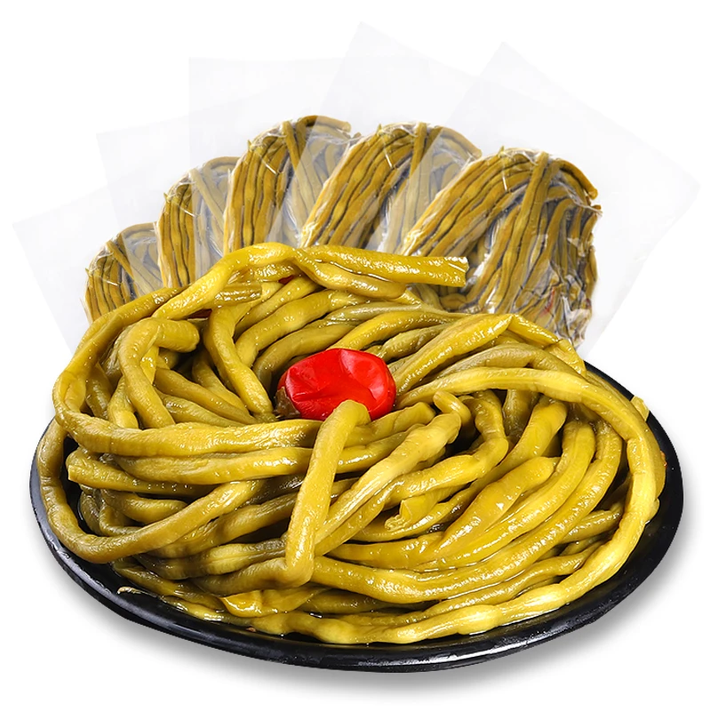 笑食代下饭脆嫩酸豆角开胃老坛原味爽脆发酵腌制350克不含水