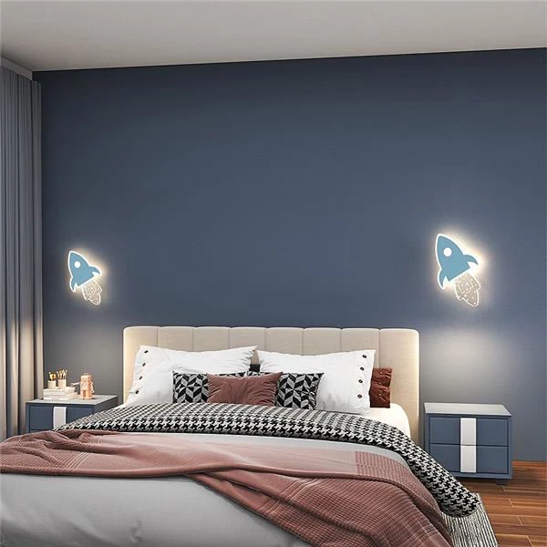 现代简约儿童壁灯女孩房间个性儿童房主卧极简墙灯墙壁灯壁挂式