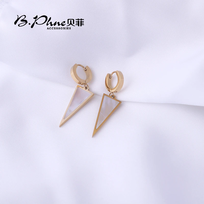 钛钢仿珍珠耳饰 小众个性ins耳环不撞款气质百搭时尚1