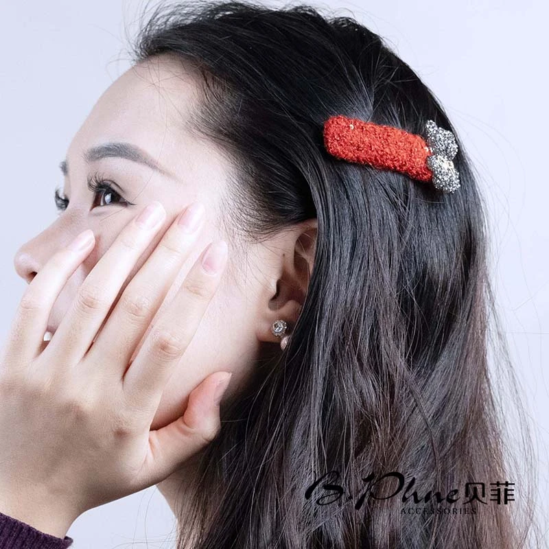 B.【贝菲新品】红色小熊掰掰夹