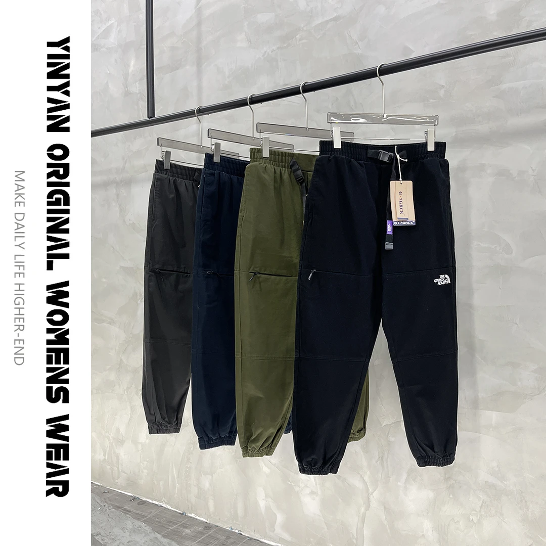 秋冬新款2023休闲裤宽松工装裤男女款束脚裤秋冬卫裤纯棉长裤子