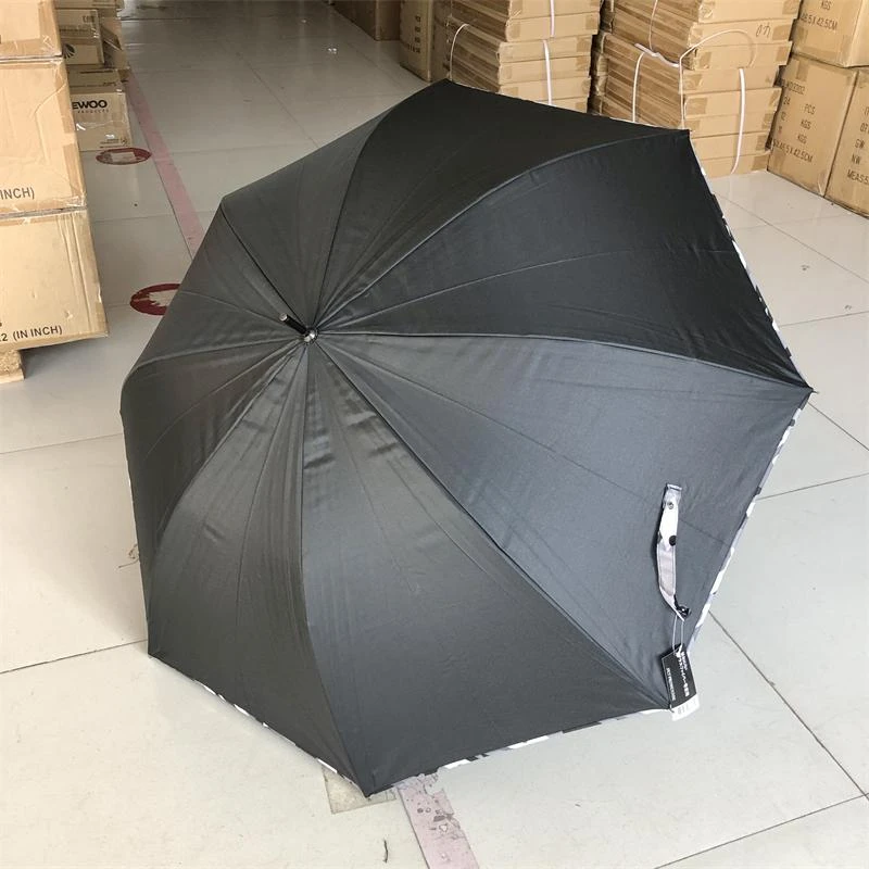 日单 超大长柄雨伞纯色直杆8骨简约高尔夫商务伞