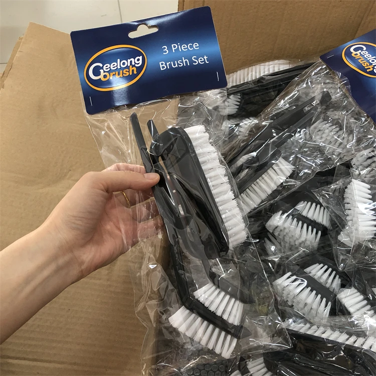 外单！塑料刷子3个装 洗鞋刷多功能清洁刷