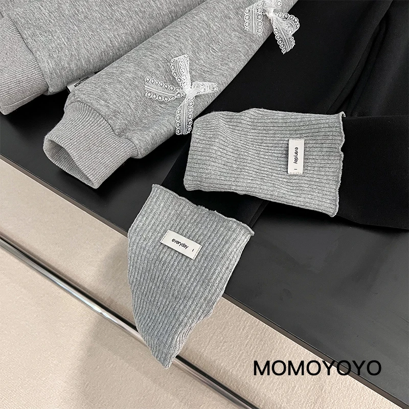 【韩系穿搭】秋冬女童假两件复合特丽绒裤子 7028D