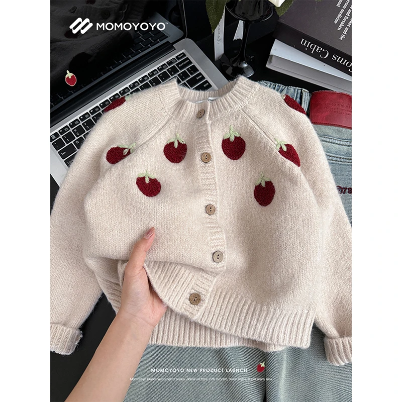 【草莓奶冻】草莓开衫 7150D