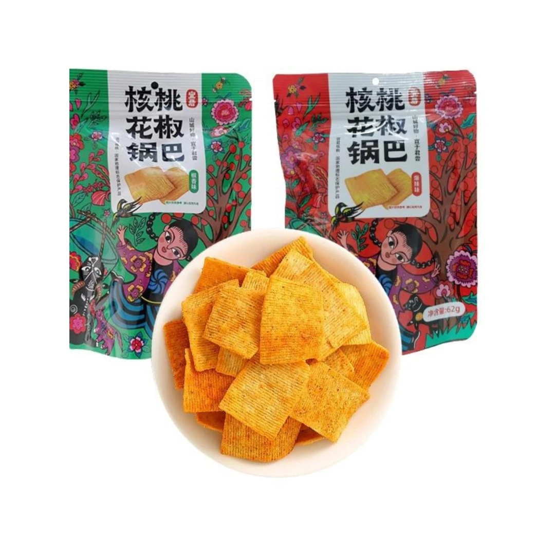 【百县百品】新品陕西宜君核桃花椒锅巴（新）笋0g